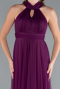 Robe de Soirée Longue Prune ABU3252
