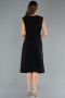 Robe De Fête Grande Taille Midi Noir ABK2190