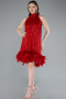 Tenue de Soirée Courte Rouge ABK2348