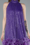 Tenue de Soirée Courte Violet ABK2348