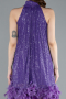 Tenue de Soirée Courte Violet ABK2348