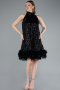 Tenue de Soirée Courte Noir ABK2348