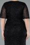 Robe De Soirée Grande Taille Longue Noir ABU4542
