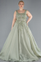 Robes De Soirée Grande Taille Longue Menthe ABU3747