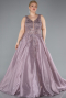 Robes De Soirée Grande Taille Longue Lavande ABU4557