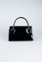 Sac de Soirée Luxe Cuir Verni Noir KC163