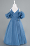 Robe de Soirée Enfants Longue Indigo ABU4827
