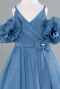 Robe de Soirée Enfants Longue Indigo ABU4827