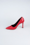 Stiletto Cuir Verni Rouge AB1133