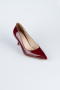 Stiletto Cuir Verni Rouge Bordeaux AB1135