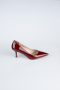 Stiletto Cuir Verni Rouge Bordeaux AB1135