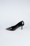 Stiletto Cuir Verni Noir AB1135