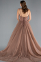 Robes De Soirée Grande Taille Longue Cuivre ABU4489