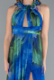 Robe de Soirée Longue Vert d'Eau ABU4901