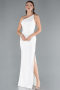 Robe de Soirée Longue Blanc ABU4891