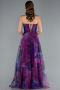 Robe de Soirée Longue Violet ABU3360