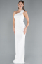 Robe de Soirée Longue Blanc ABU4891
