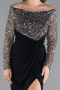 Robe de Soirée Longue Noir ABU4896