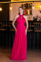 Robe De Soirée Longue Fushia ABU3252