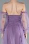 Robe De Soirée Longue Lilas ABU2076