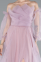 Robe De Soirée Longue Poudre ABU2076