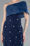 Robe de Cérémonie Midi Bleu Marine ABK2337