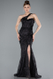 Robe De Soirée Longue Noir ABU4697