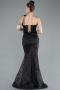 Robe De Soirée Longue Noir ABU4697