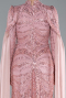 Tenue de Soirée Voilée Longue Poudre ABU4930