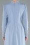 Tenue de Soirée Voilée Longue Gris-Indigo ABU4931