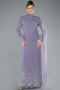 Robe de Soirée Grande Taille Longue Lavande ABU4936