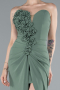 Robe De Soirée Longue Kaki ABU4213
