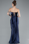 Robe de Soirée Longue Bleu Marine ABU4944