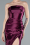 Robe de Soirée Longue Couleur Cerise ABU4944