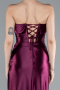 Robe de Soirée Longue Couleur Cerise ABU4944