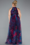 Robe Grande Taille Longue Vert Pétrole ABU1447
