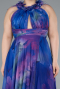 Robe De Soirée Grande Taille Longue Violet ABU4902