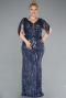 Robe Grande Taille Longue Indigo ABU4953