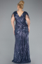 Robe Grande Taille Longue Indigo ABU4953