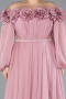 Robe De Soirée Grande Taille Mousseline Longue Poudre ABU4131