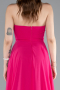 Robe de Soirée Longue Mousseline Fushia ABU4966
