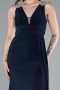 Robe de Soirée Longue Bleu Marine ABU4967
