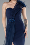 Robe de Soirée Longue Bleu Marine ABU4969