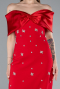 Robe de Soirée Longue Rouge ABU5436