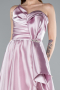 Robe De Soirée Satin Longue Poudre ABU4561