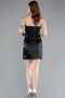 Robe de Cérémonie Mini Satin Noir ABK2353