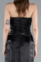 Robe de Cérémonie Mini Satin Noir ABK2353