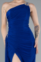 Robe de Soirée Longue Bleu Saxe ABU2964