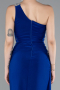Robe de Soirée Longue Bleu Saxe ABU2964