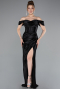 Robe De Soirée Longue Noir ABU3611